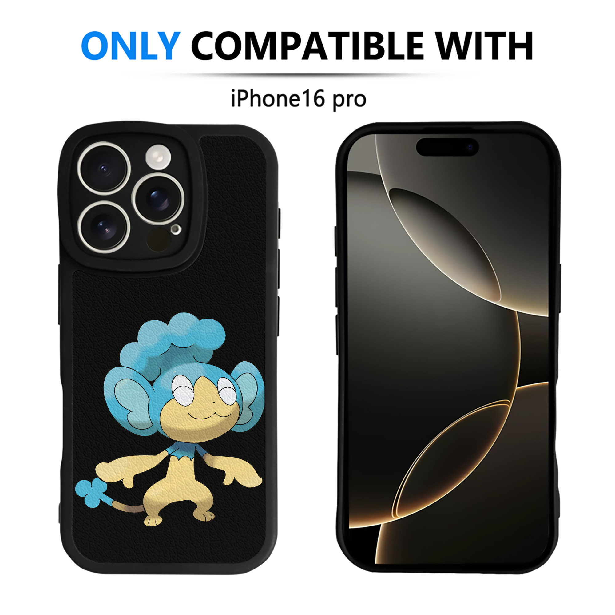（画像用） ポケットモンスター Pokémon 【iPhone 16シリーズ対応】シリコンスマホケース（レザー調） 材質：シリコン